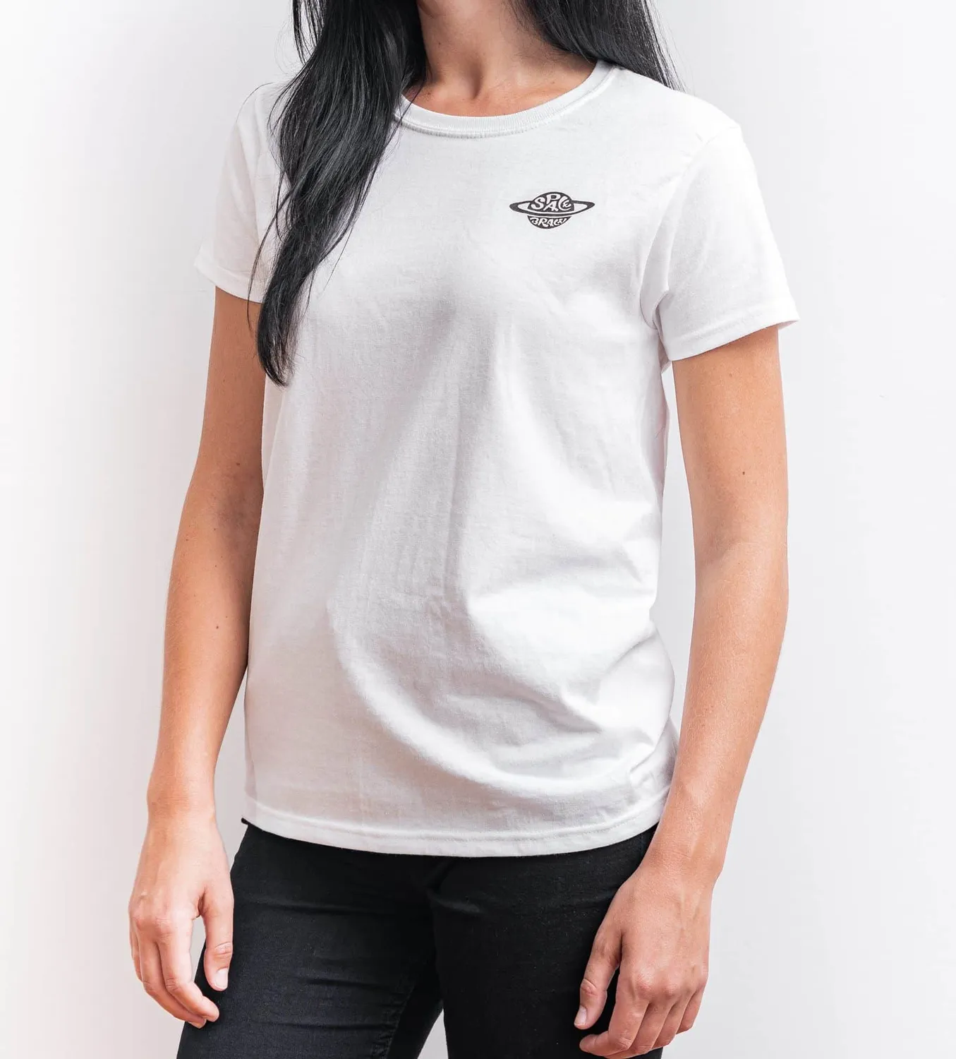 Space Brace Damen T-Shirt weiß kurzarm