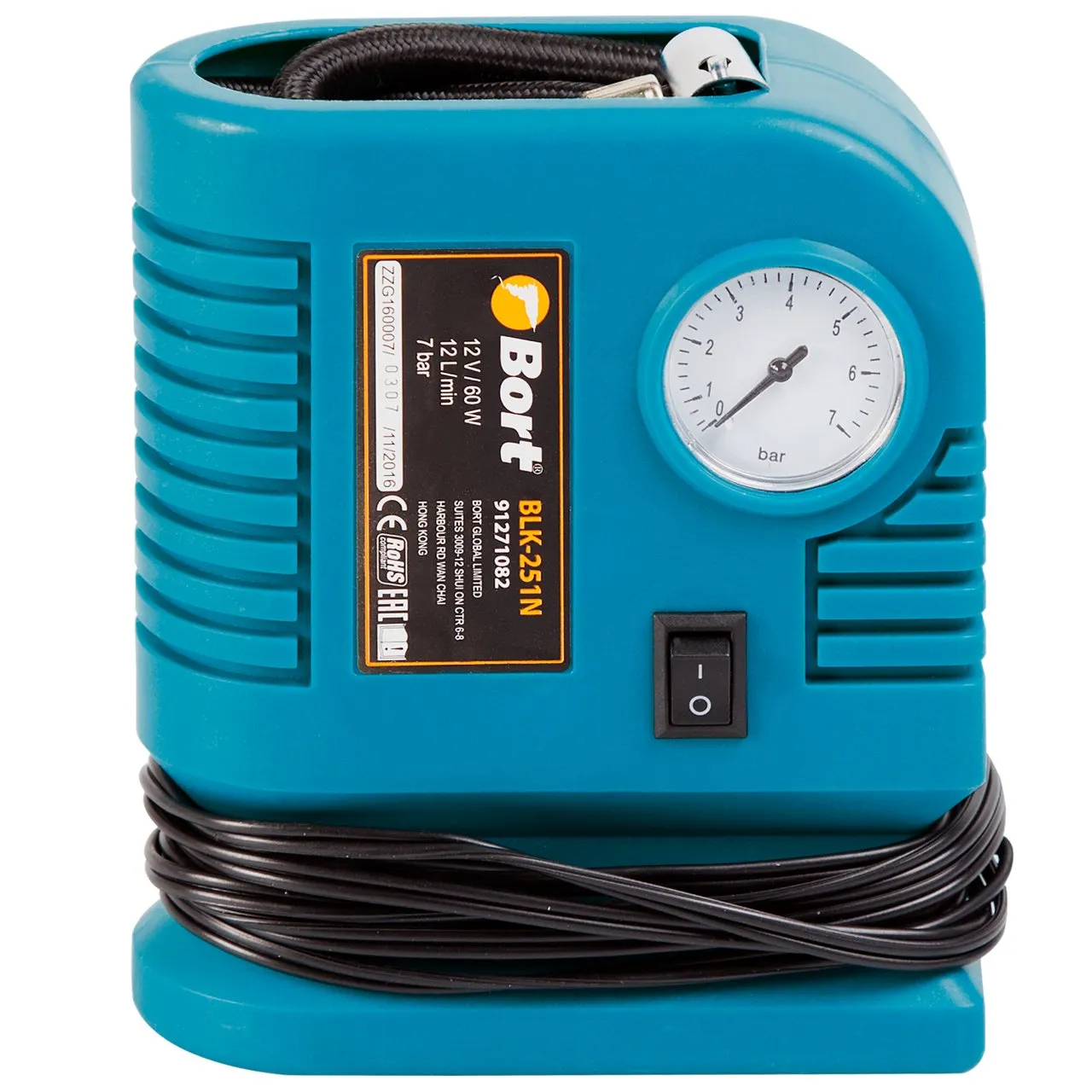 Bort BLK-251N Autokompressor 12 V 12 l/min