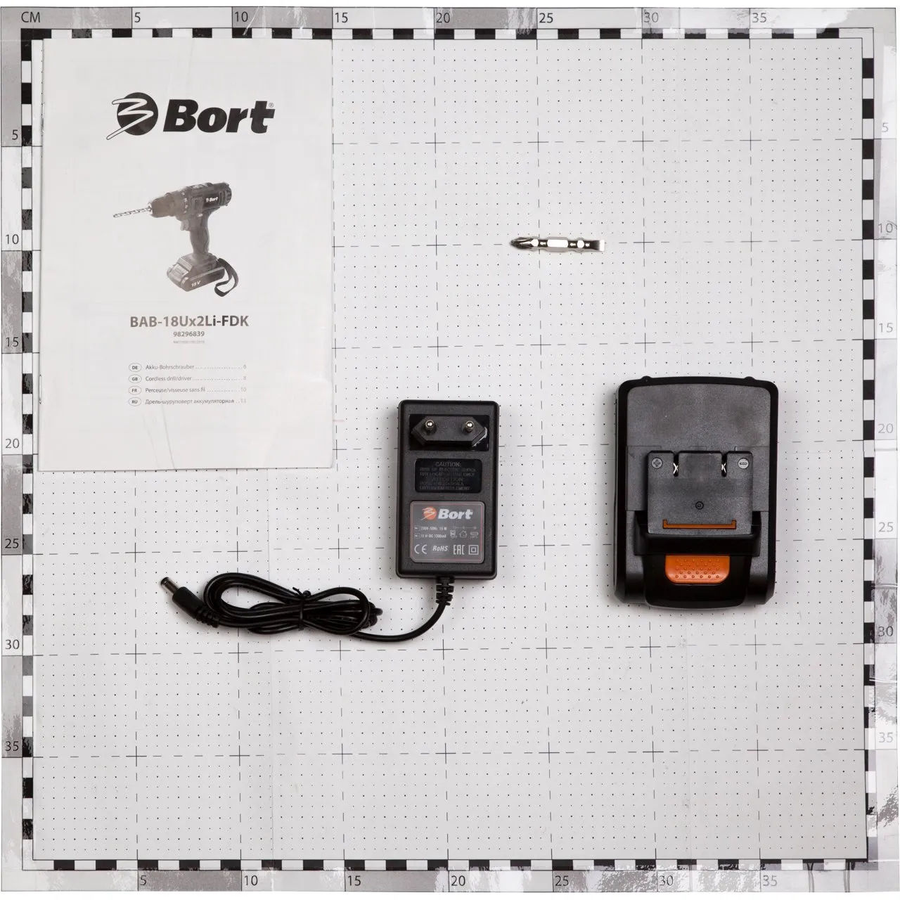 Bort BAB-18Ux2Li-FDK Akku-Bohrschrauber 2x 18 V