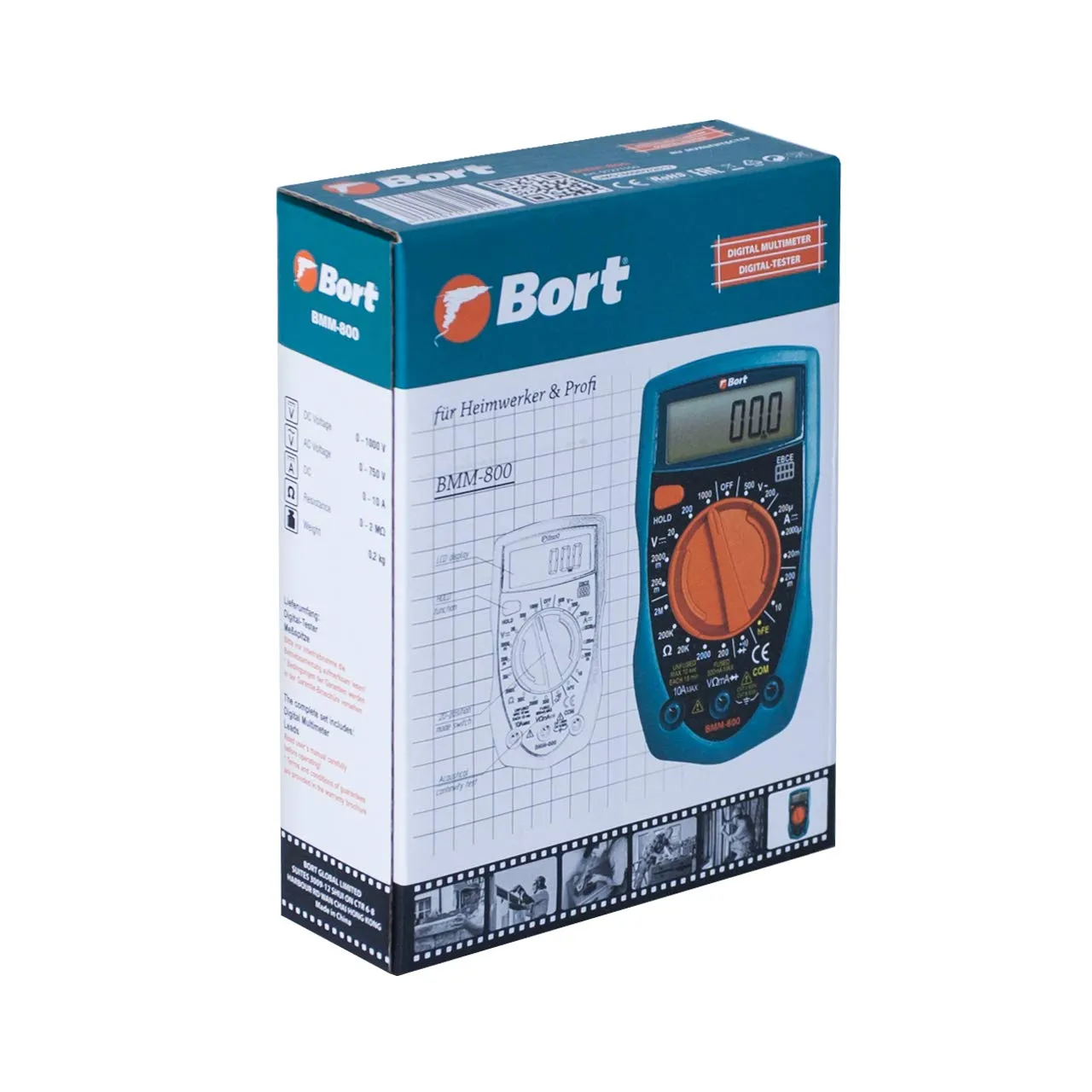 BORT Valco BMM-800 Digitalmultimeter Dioden 10A