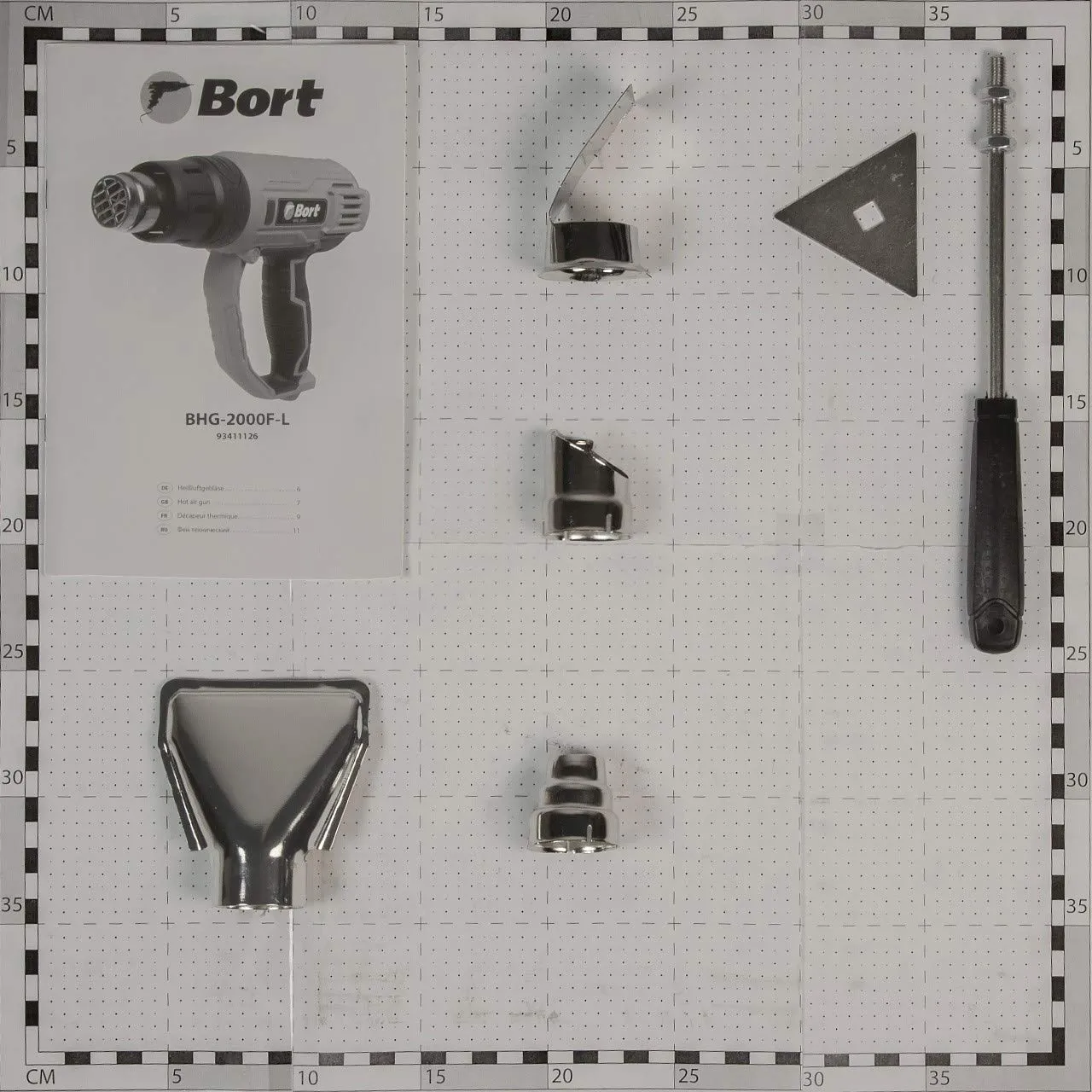 Bort BHG-2000F-L Heißluftpistole 2000 Watt LCD