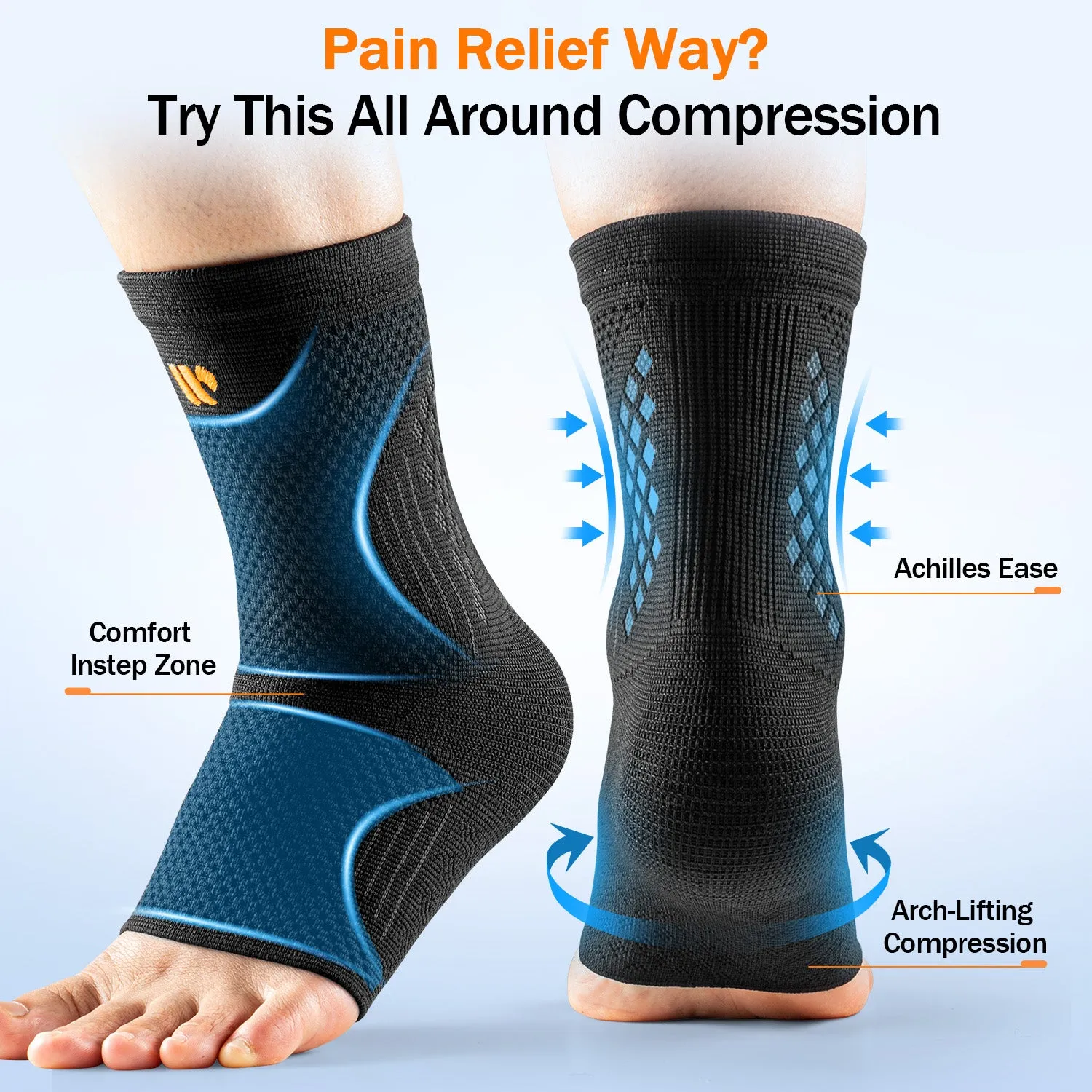 WHCOOL 3D-Mesh Sprunggelenkbandage