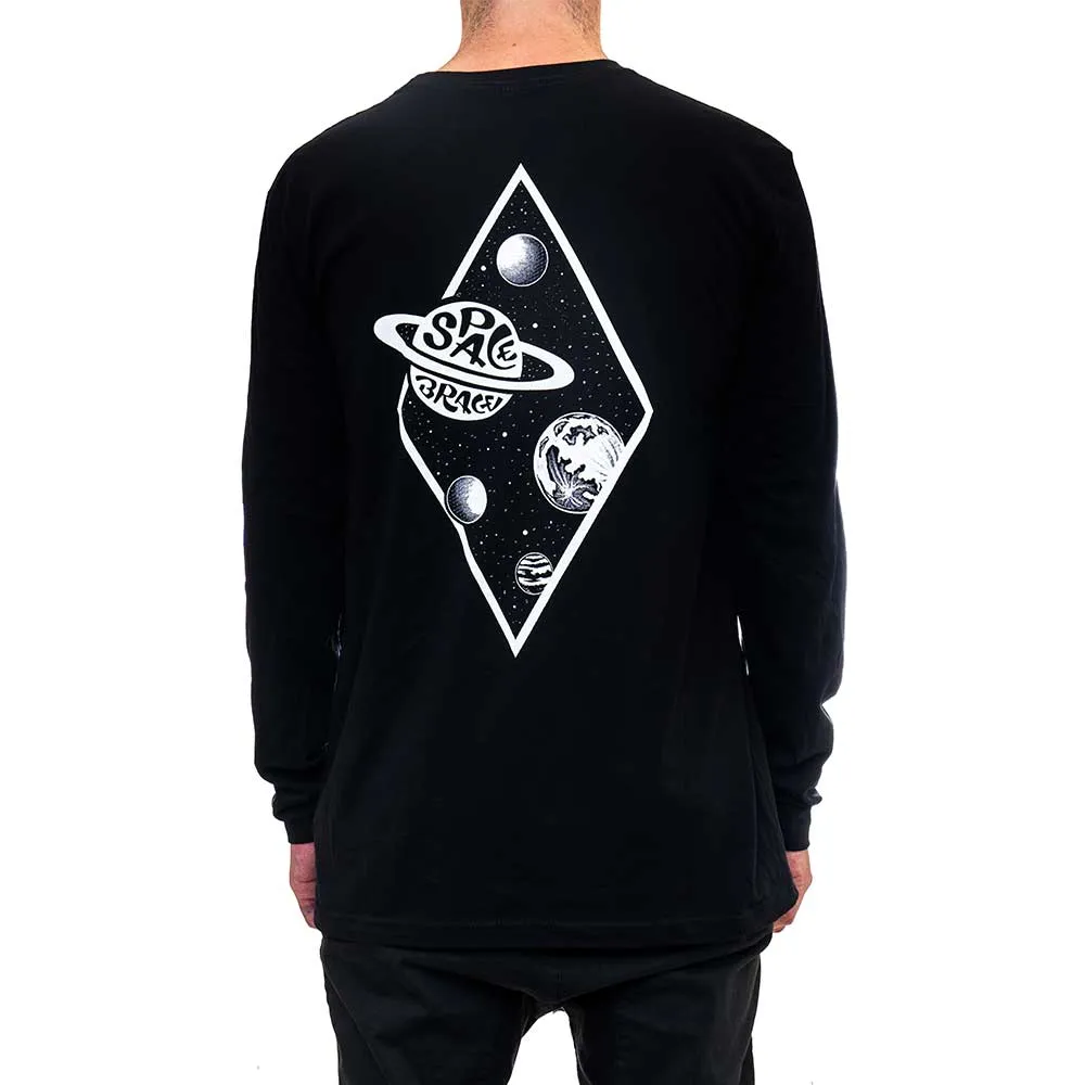 Space Brace Long Sleeve Diamond Planet Langarmshirt