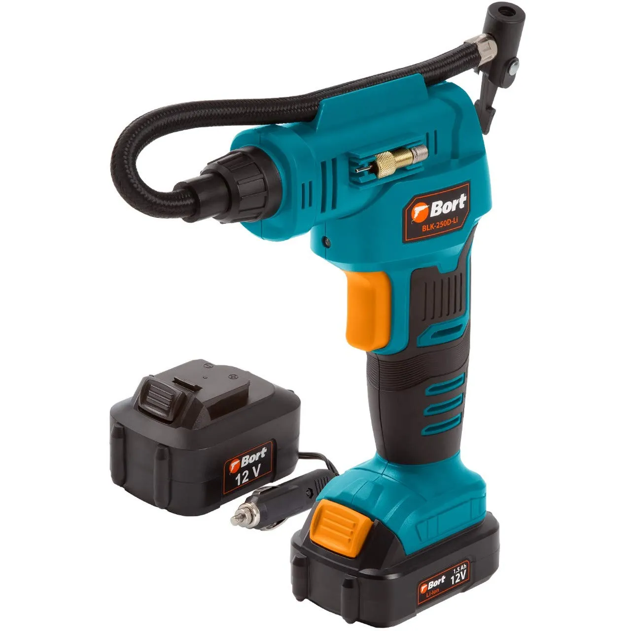 BORT Valco BLK-250D-Li Akku-Kompressor 12 V mit Adapter