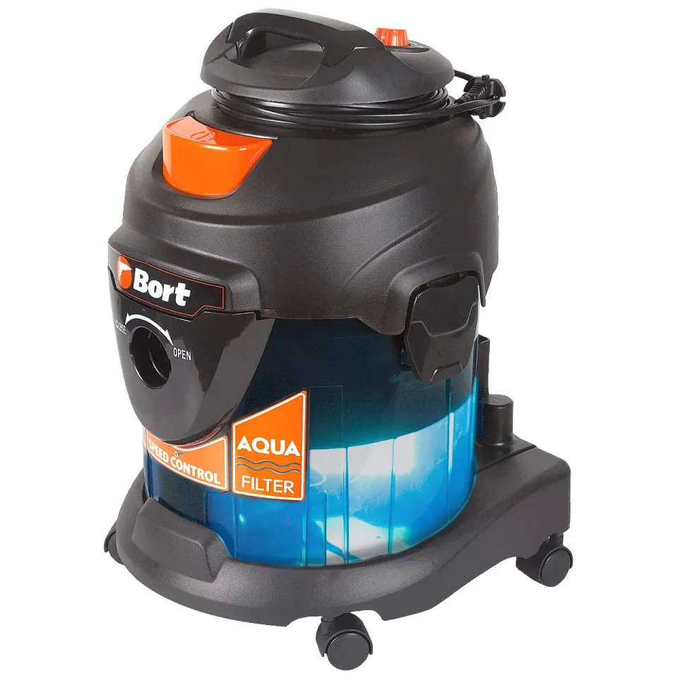 BORT BSS-1415-Aqua Nass-Trockensauger 15 l 1400 W HEPA+Aqua