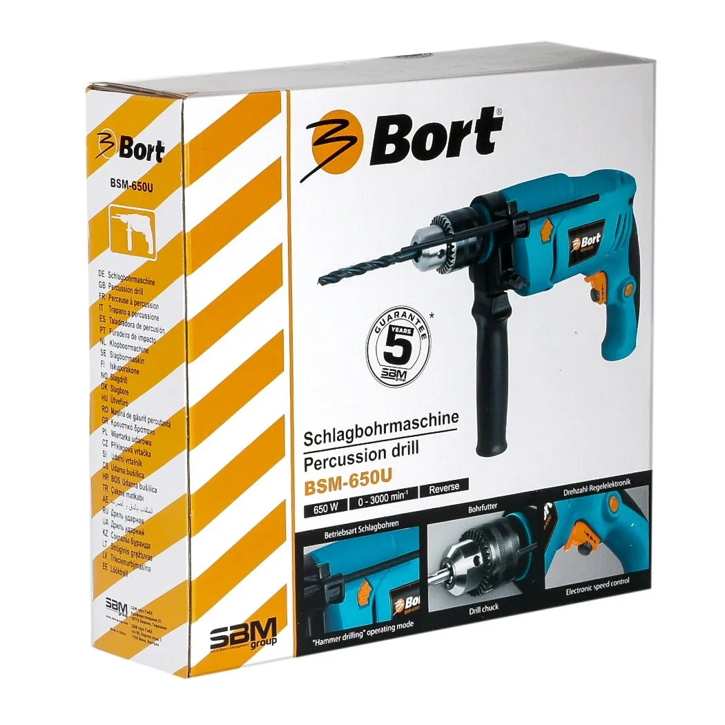 Bort BSM-650U Schlagbohrmaschine 650 W 13 mm