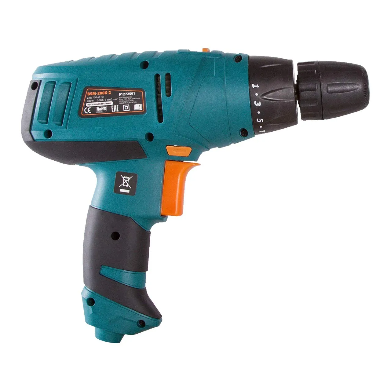 Bort BSM-280X-2 Bohrschrauber 280 W 2-Gang 20 Nm