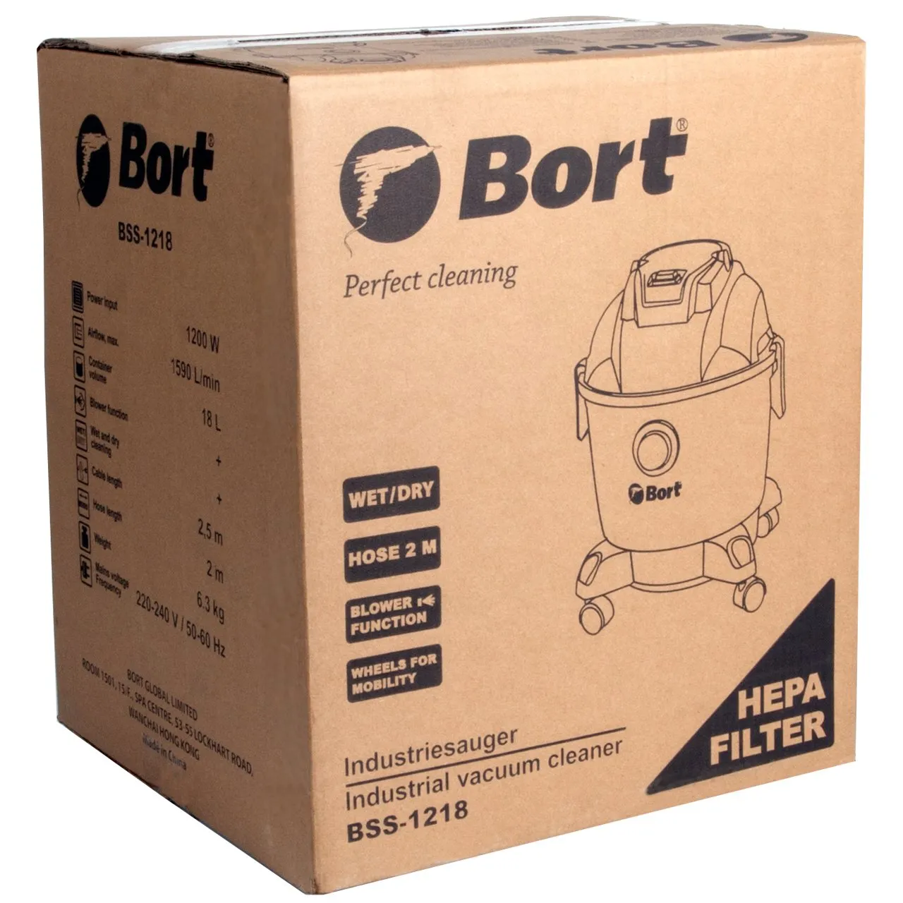 Bort BSS-1218 Nass-Trockensauger 18 L 1200 W