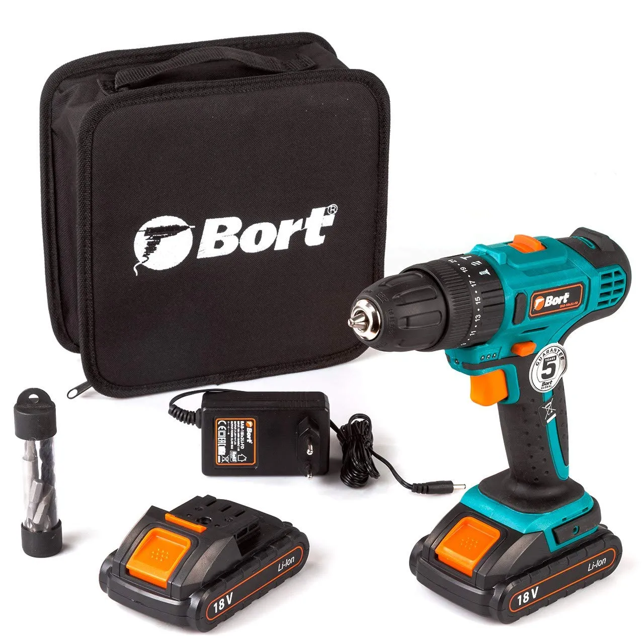 BORT Valco BAB-18Ix2Li-FD Akku-Bohrschrauber 2x18V