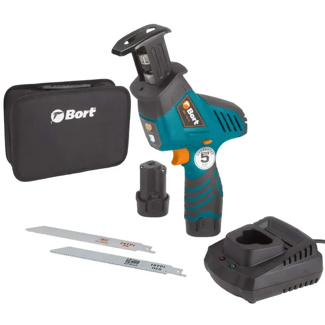 BORT Valco BRS-12Li-G Akku-Säbelsäge 12 V mit 2 Akkus