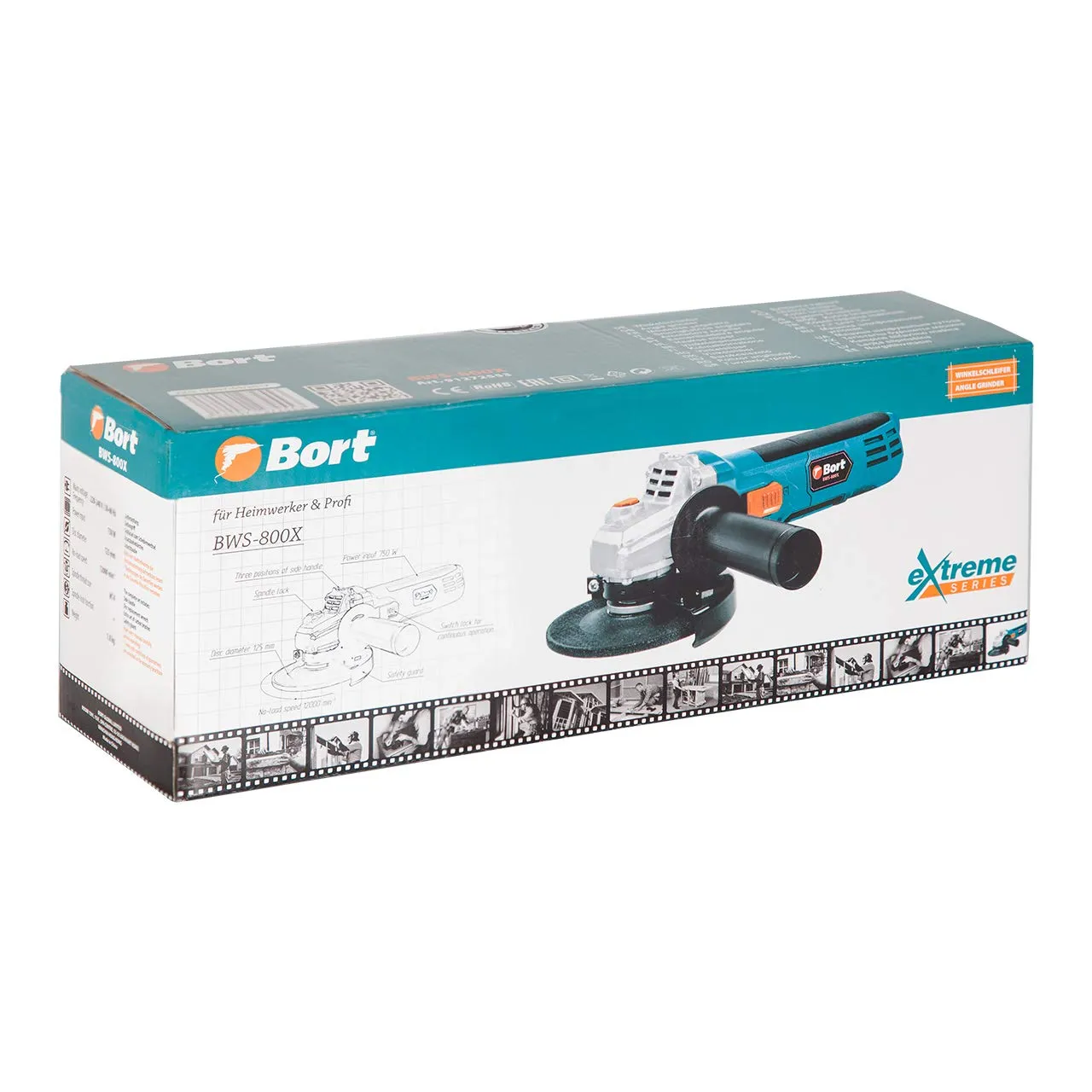 Bort BWS-800X Winkelschleifer 125 mm 750 W