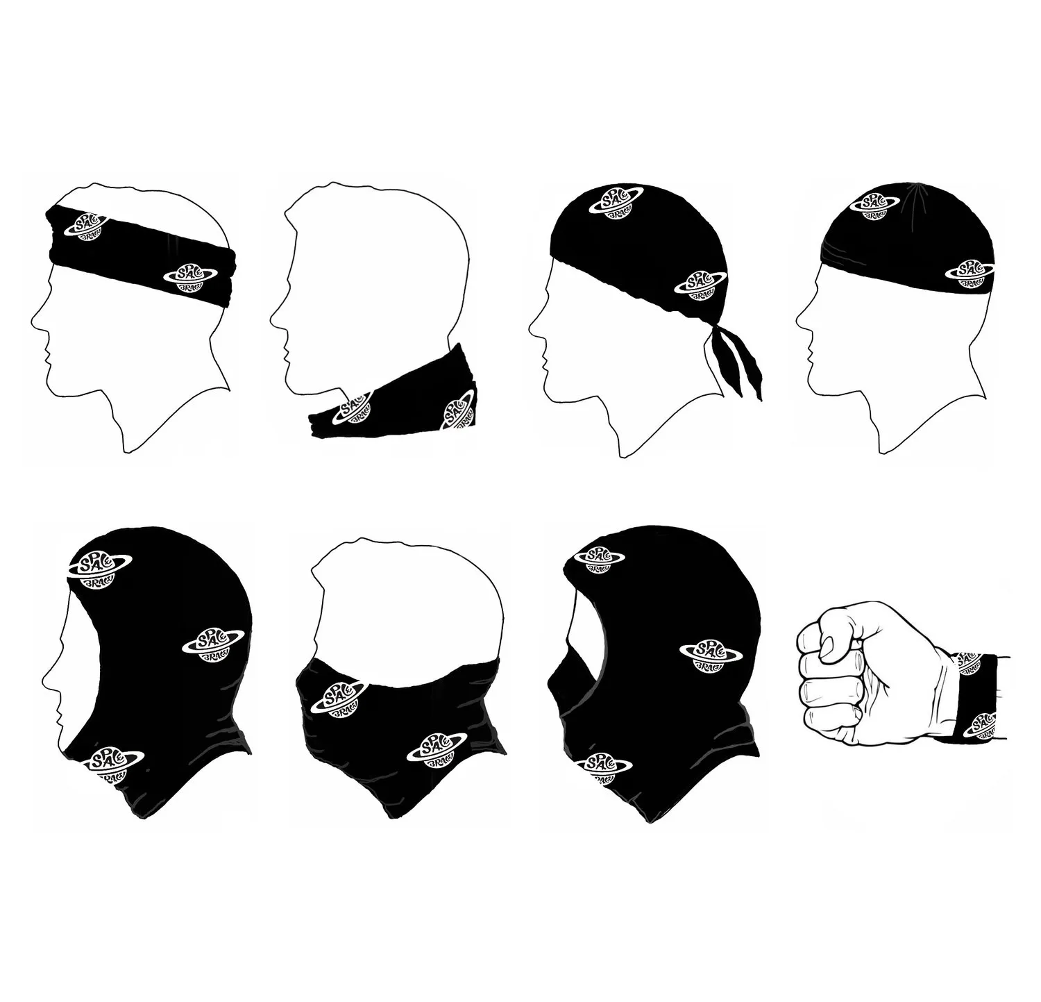 Space Brace Tubular Bandana Schlauchtuch