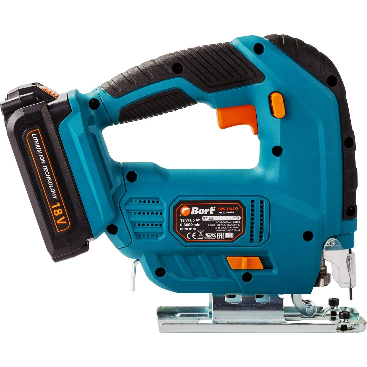 Bort BPS-18Li-Q Stichsäge 80 mm mit 2 Akkus