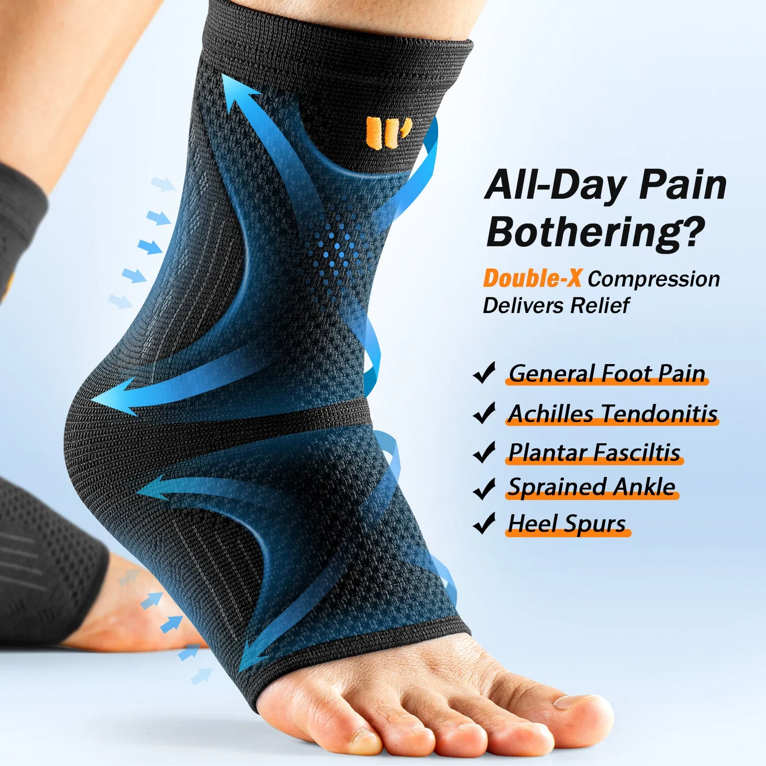 WHCOOL 3D-Mesh Sprunggelenkbandage