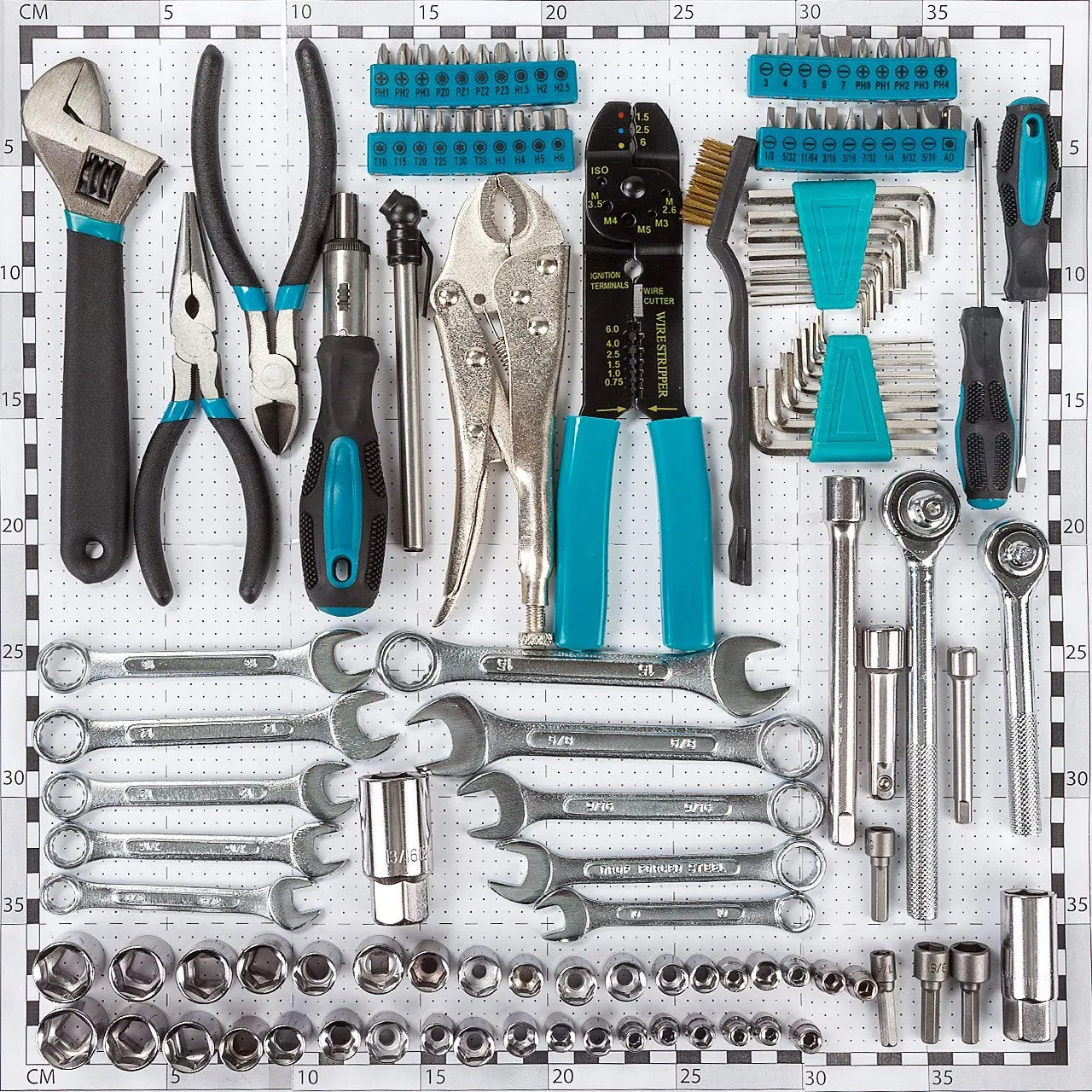 Bort BTK-123 Werkzeugkoffer 123-teilig Stahl