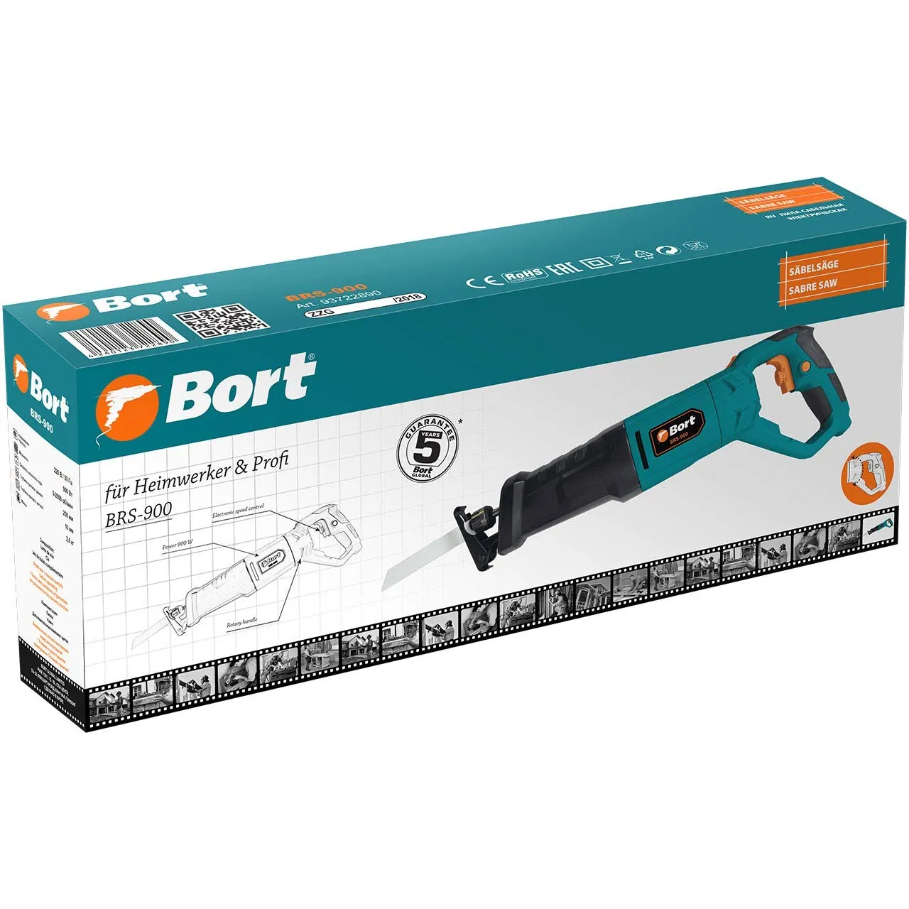Bort BRS-900 Säbelsäge 900 W Holz 150 mm