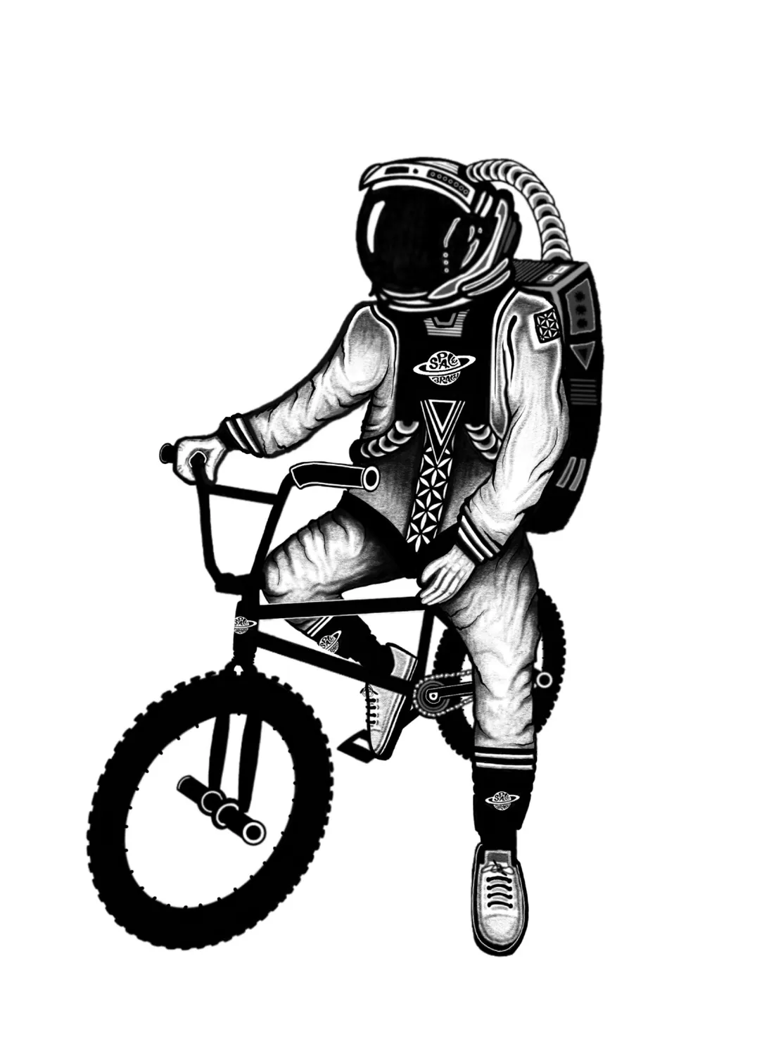 Space Brace Sticker Pack Aufkleber 10 Stück