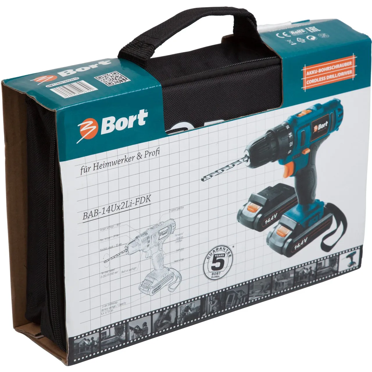 Bort BAB-14Ux2Li-FDK Akku-Bohrschrauber 14,4 V