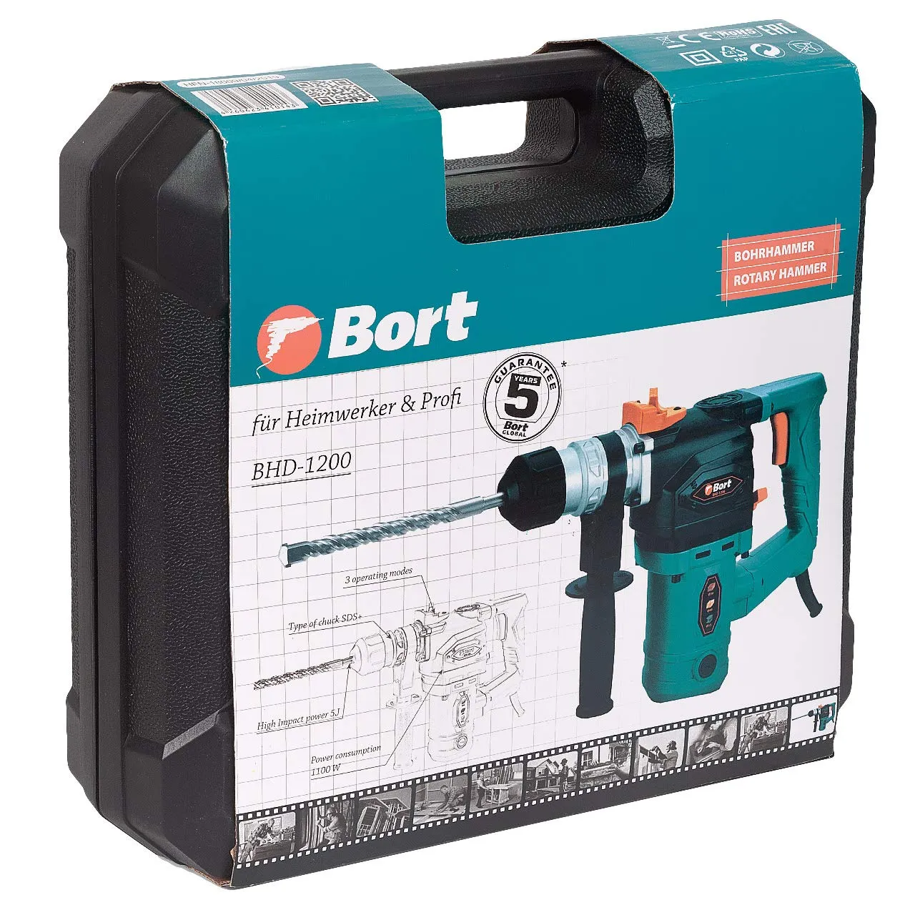Bort BHD-1200 Bohrhammer SDS-Plus 1100 W