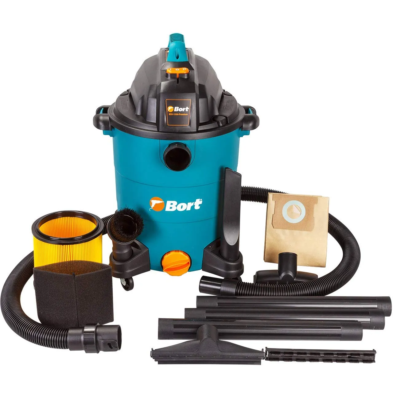 BORT BSS-1530-Premium Nass-Trockensauger 30 l 1500 W Blasfunktion
