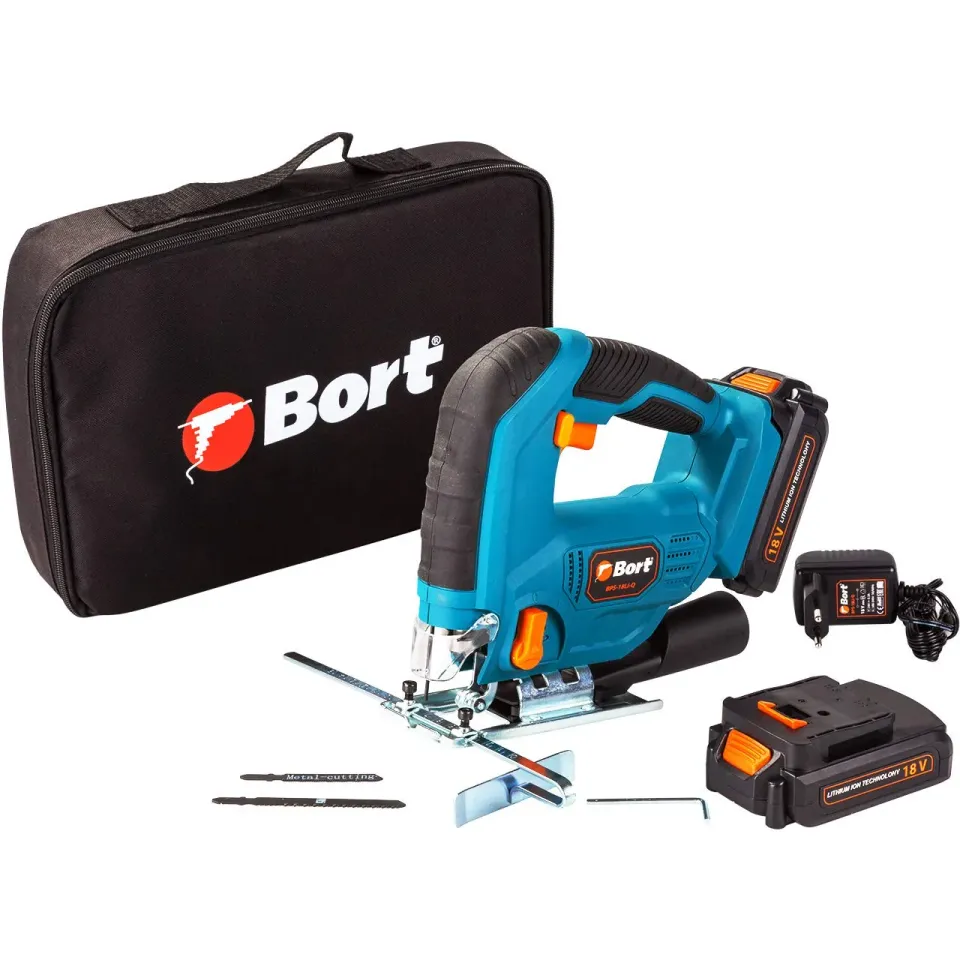 Bort BPS-18Li-Q Stichsäge 80 mm mit 2 Akkus