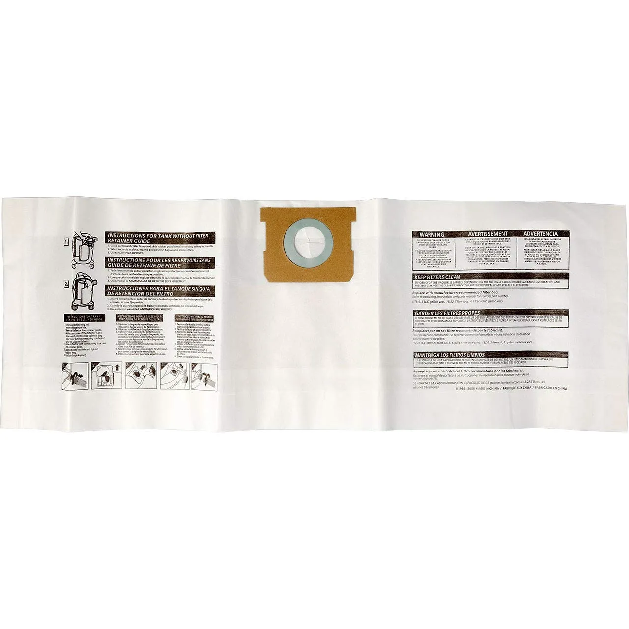 Bort BB-20 Staubsack Papier für BSS-1220-Pro BSS-1518-Pro
