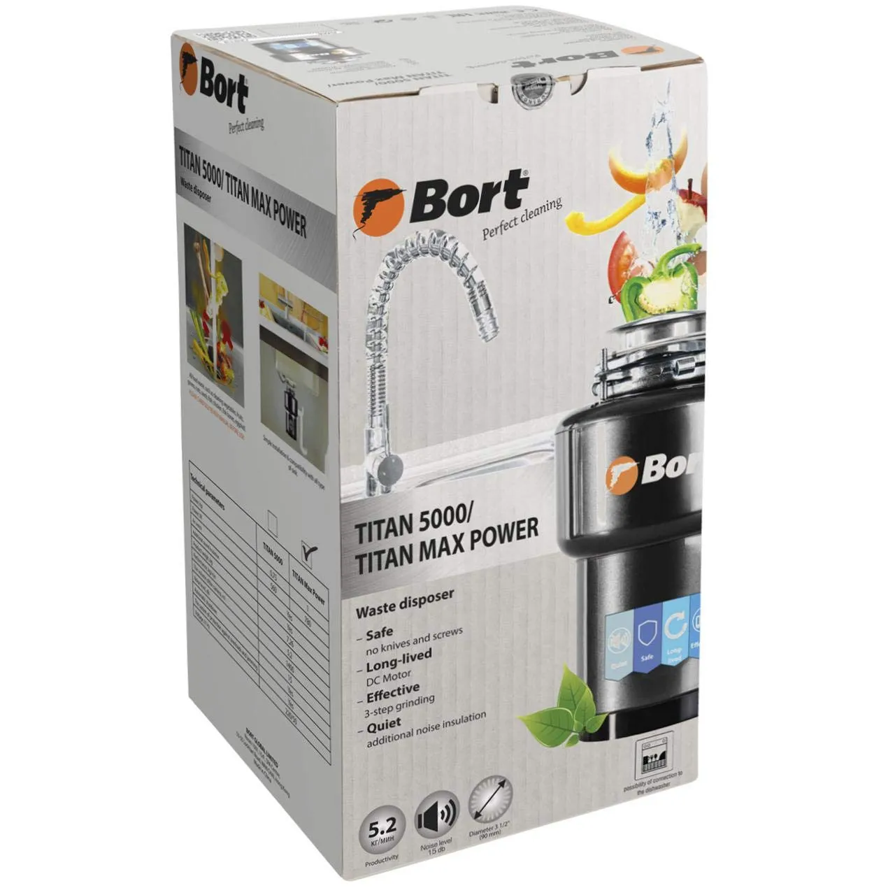 Bort Titan 5000 Abfallentsorger 560 Watt Luftschalter