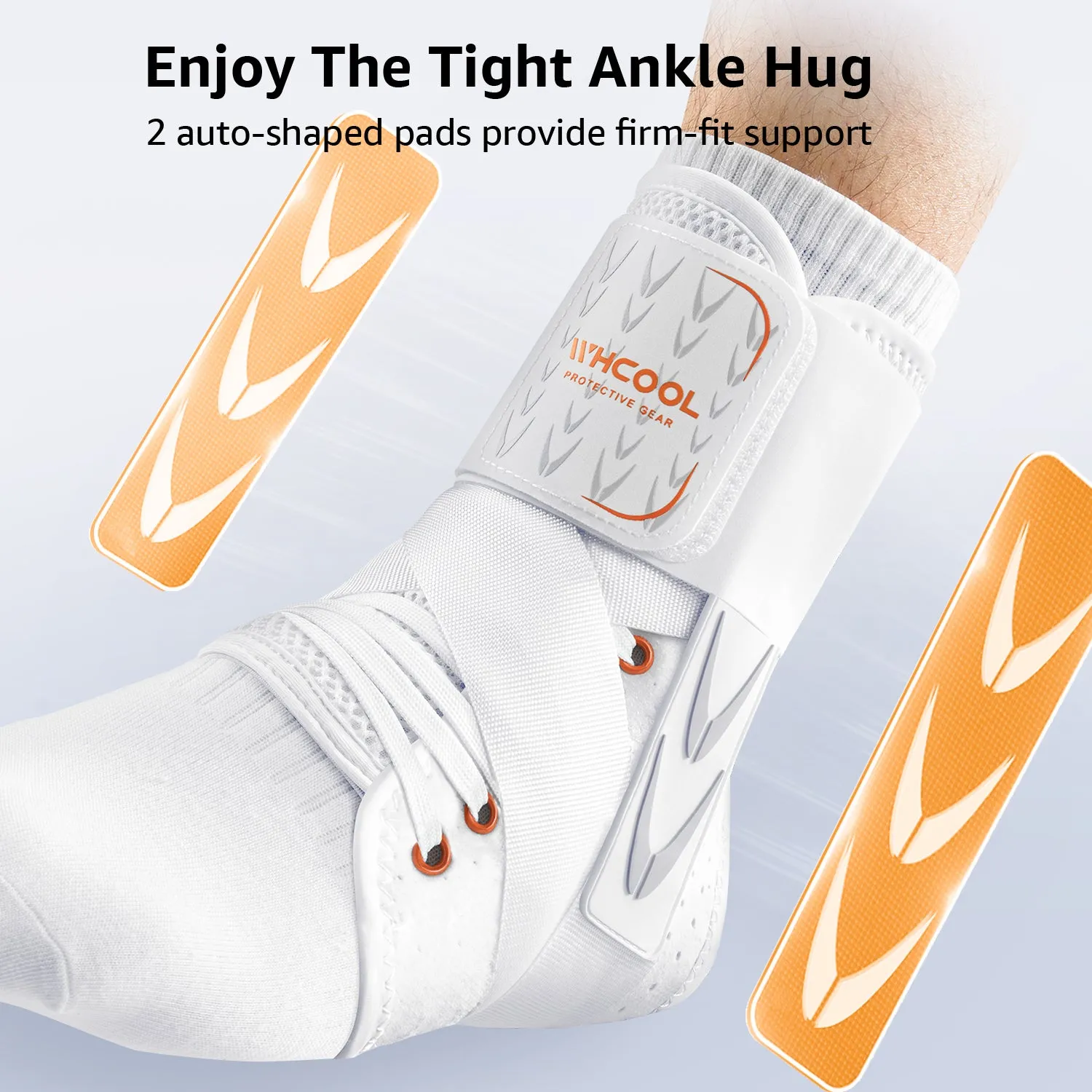 WHCOOL Knöchelbandage Schnürung Air Fabric