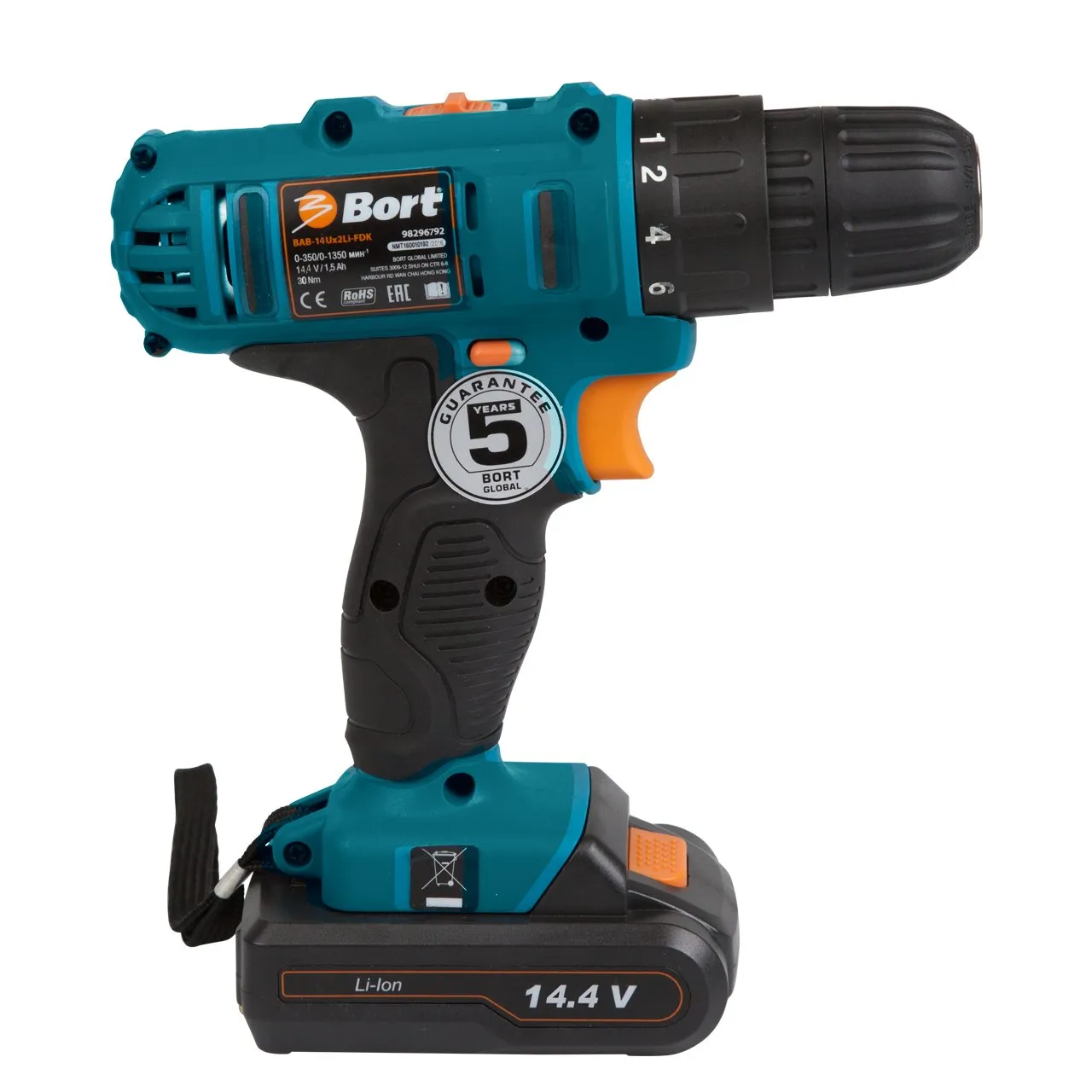 Bort BAB-14Ux2Li-FDK Akku-Bohrschrauber 14,4 V