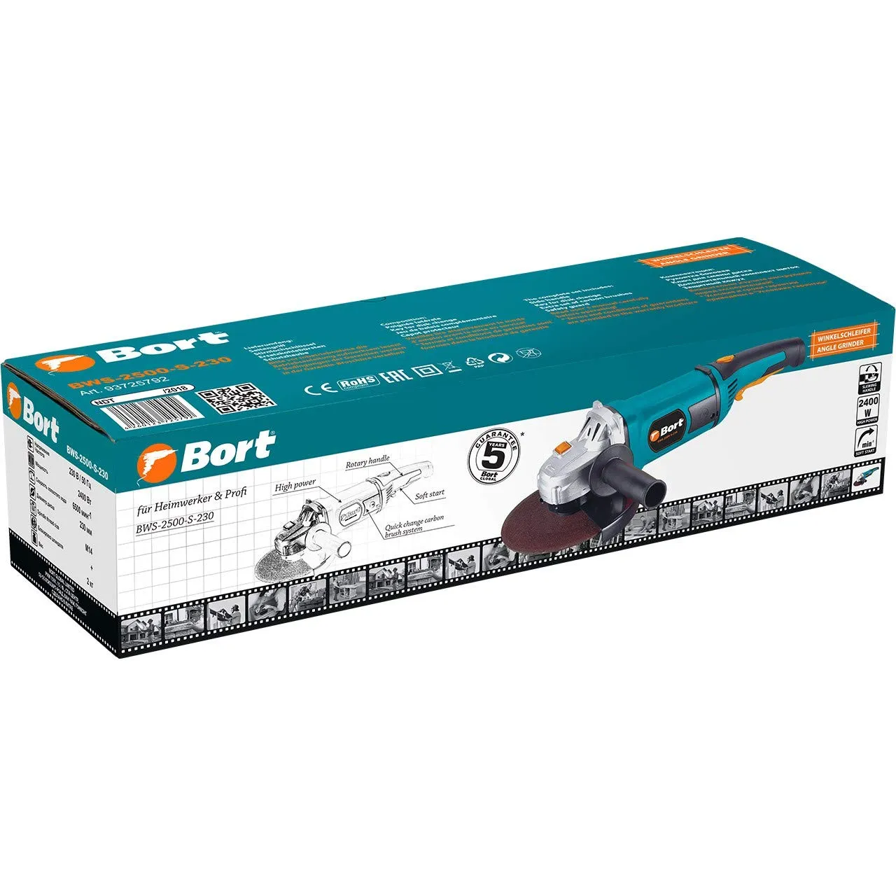 Bort BWS-2500-S-230 Winkelschleifer 230 mm 2400 W