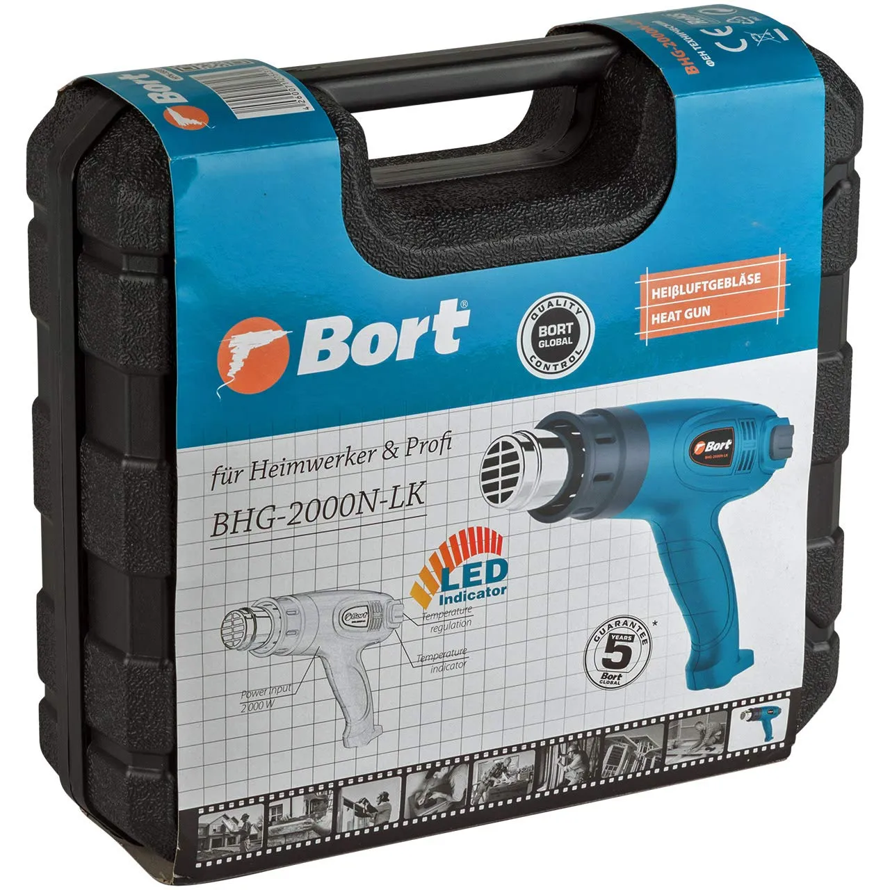 Bort BHG-2000N-LK Heißluftgebläse 2000 W LCD