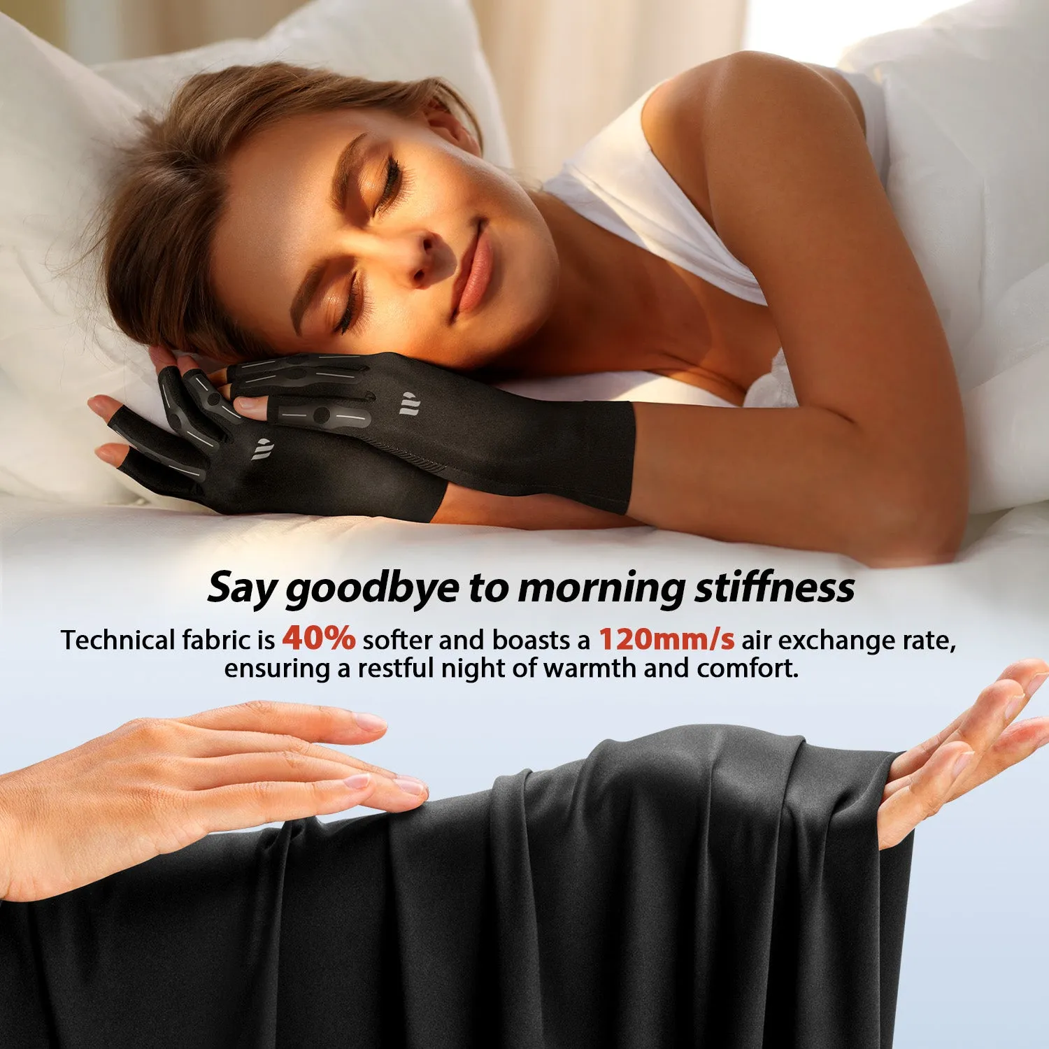 WHCOOL 360° Compression Handstützhandschuhe atmungsaktiv