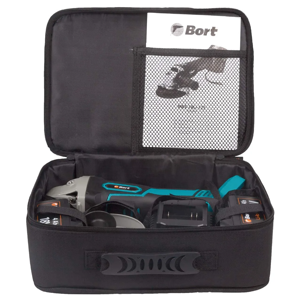 Bort BWS-18Li-125 Akku-Winkelschleifer 125 mm Set