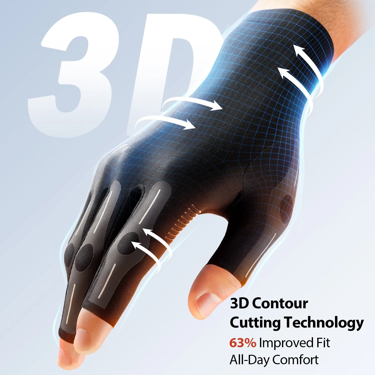 WHCOOL 360° Compression Handstützhandschuhe atmungsaktiv