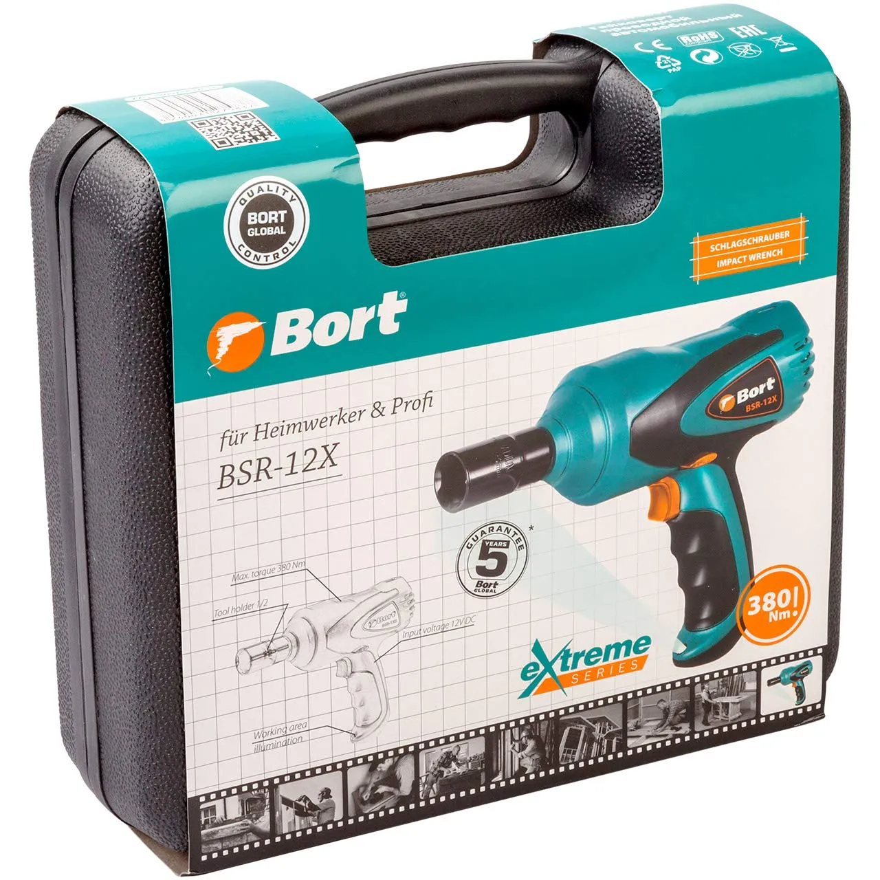 Bort BSR-12X Schlagschrauber 12 V 380 Nm