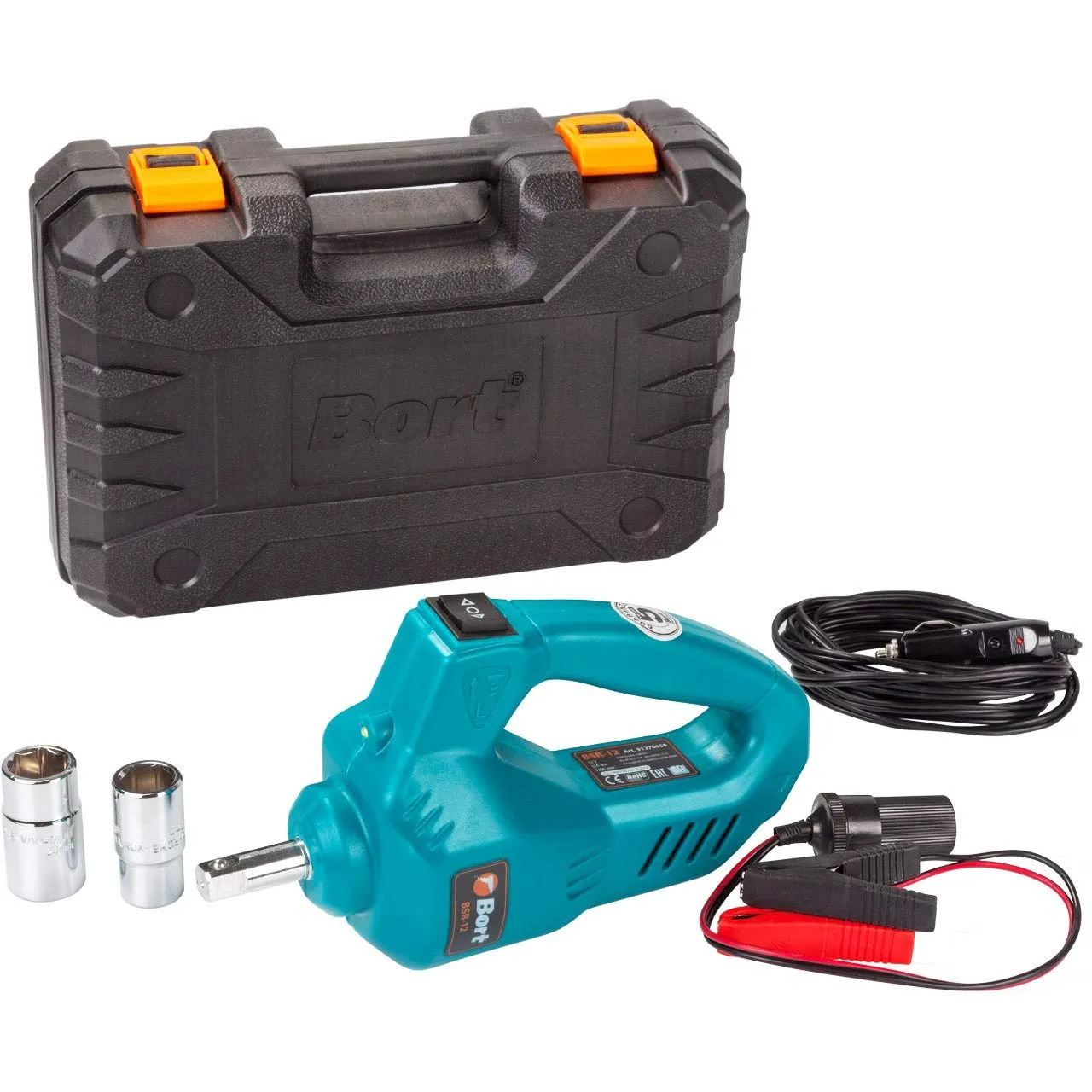 Bort BSR-12 Schlagschrauber 12 V mit Nüssen