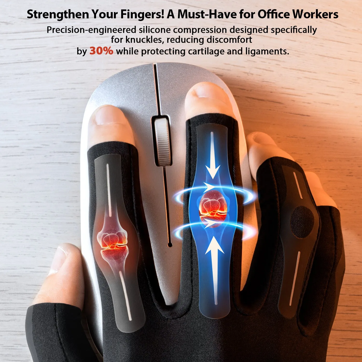 WHCOOL 360° Compression Handstützhandschuhe atmungsaktiv